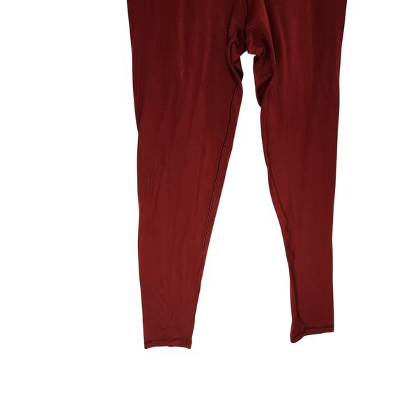 Aerie Real Me XTRA High Waist Legging Summer Burgundy Athleisure Casual Medium - Picture 4 of 10